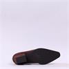 Miss Elastic Austin Western Ankle Boot - Brown Stretch